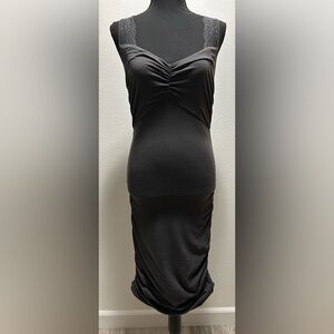 Express Knee Length Pencil Dress - M - Black - Used